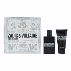 Zadig & Voltaire This Is Him! Gift Set: 50ml EDT Spray + Shower Gel 50ml