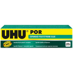 UHU 3-63176 por, Quick-Setting Special Adhesive for polystyrene, 50ml Tube, 50 ml