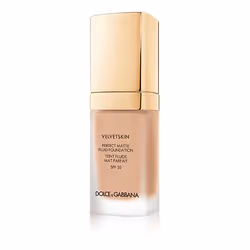 Dolce&Gabbana Velvetskin Perfect Matte Fluid Foundation 130 Warm Rose 30ml, Pump bottle, liquid, Universal skin, Warm Rose, M ...