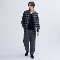 Uniqlo Japan HeaTTech CoTTon V Neck T  exTremely Warm  nighT sleeVe - 09 BLACK/S