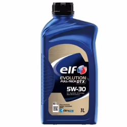 Engine oil; ELF; Evolution Full-Tech DTX; 5W-30 1; for MERCEDES-BENZ, VAUXHALL, SAAB, JEEP, OPEL