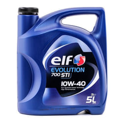 Elf Evolution 700 STI 10W-40 5l Engine oil 2202840 RENAULT: Clio 4, CLIO 2, Kangoo II / Grand Kangoo, NISSAN: Note I, MICRA 5, MICRA 3