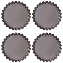 Pyrex AsimetriA Tartlets with Loose Bottom Set of 4 Pieces 10cm Brown