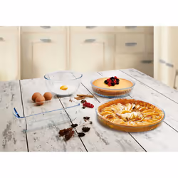 Pyrex Classic 2 Piece Rectangular Glass Baking Roasting Bake Roaster Dish Set - Additional view 5