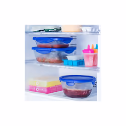 Pyrex Cook & Go rectangular glass food storage container/roaster with airtight and leakproof 4 clip locking lid – oven, freezer and microwave safe - 16x16x6 cm - 0,80L - Additional view 4