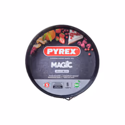 Pyrex Magic Spring Form Cake Tin Carbon Steel Non Stick 26cm Black