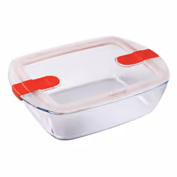 Pyrex Cook and Heat Rectangular Dish with Lid 2.6Ltr - [FC368]