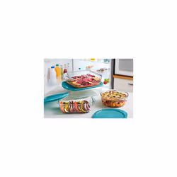 Pyrex Cook Store Set of 3 Rectangular Glass Food Storage Dishes with Lids 04L 11L 25L BPA Free - Additional view 4