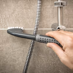 Addis ComfiGrip Grout/Cleaning Brush In Graphite With Stiff Bristles