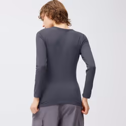 Gu STyle HeaT ExTra Crew Neck T  Long Sleeve - 01 OFF WHITE/3XL