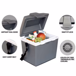 Koolatron Electric Cool Box 9L Cooler Box 12 Can Portable 12v Grey