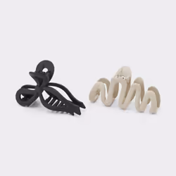 Gu By Uniqlo Ribbon Hair Clip 2p - 36 BROWN/ONE SIZE