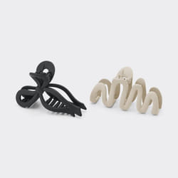 Gu By Uniqlo Ribbon Hair Clip 2p - 36 BROWN/ONE SIZE