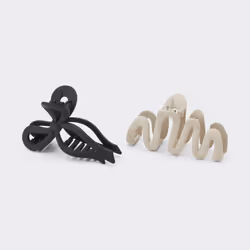 Gu By Uniqlo Ribbon Hair Clip 2p - 36 BROWN/ONE SIZE