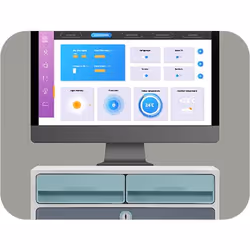 CEP 1091212961 desk tray/organizer Polystyrene (PS) Light grey, Mint colour - Additional view 7