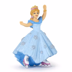 Papo Princess With Ice Skates, 3 yr(s), The Enchanted World, Beige, Blue, PVC