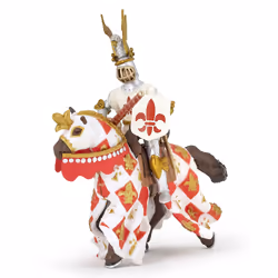 Papo White Horse Fleur De Lys