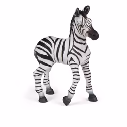 Papo Zebra Foal, 3 yr(s), Wild animal kingdom, Black, White, PVC