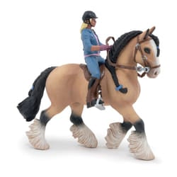 PAPO Horse and Ponies Tinker and her Young Rider Toy Figure Set - 51572