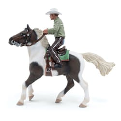 PAPO Horse and Ponies Cowboy and His Horse Toy Figure Se - 51573