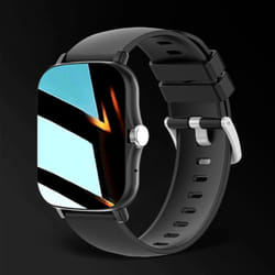 Smart Watch For Men Women Gift For Xiaomi Full Touch Screen Sport Fitness Watches BT Call Digital Smartwatch Wristwatch 2024 New - Black, silicone