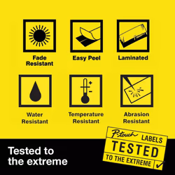Brother TZe-611 Labelling Tape Cassette, 6 mm (W) x 8 m (L), Laminated, Brother Genuine Supplies - Black on Yellow