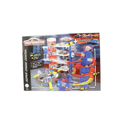 PROMO MAJORETTE Garage Super Chase Center + 4 cars and train