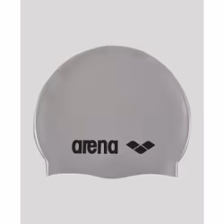 Arena Classic Silicone Cap, Black, Silver, Head cap, Unisex, Adult, Swimming, Silicone