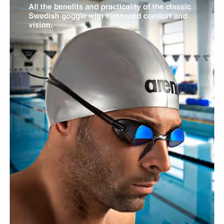 Arena Swedix Mirror Goggles - Red/Yellow/Black