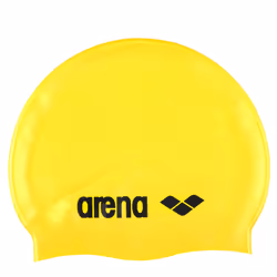 Arena Classic Silicone, Black, Yellow, Head cap, Unisex, Swimming, Silicone, Image