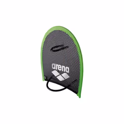Arena Flex Paddles Black, Green Hand paddles