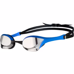 Arena Cobra Ultra Swipe Mirror Swim Adult Racing UV Swimming Goggles - Silver/Blue