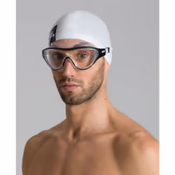 Arena The One Mask, Men, One Size, Black, Transparent, Polycarbonate, Silicone, Transparent, Polycarbonate