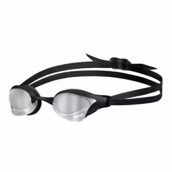 Arena Cobra Core Swipe Mirror Swimming Goggles - Silver/Black