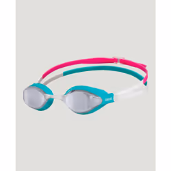 Arena Air Speed Mirror, Unisex, One Size, Turquoise, Thermoplastic Rubber (TPR), Mirror, Silver, Polycarbonate