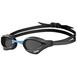 ARENA Unisex Cobra Core Swipe Anti-Fog Racing Swim Goggles for Men and Women Polycarbonate Non-Mirror Lens  Smoke/Black/Blue
