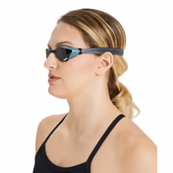 ARENA Unisex Cobra Core Swipe Anti-Fog Racing Swim Goggles for Men and Women Polycarbonate Non-Mirror Lens  Blue/Blue/Black