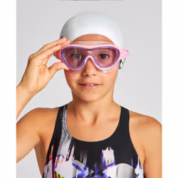 Arena The One Mask Jr, Unisex, One Size, Pink, Transparent, Polycarbonate, Silicone, Violet, Polycarbonate