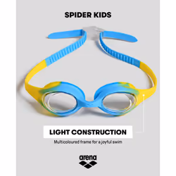 ARENA Unisex Spider Kids Swim Goggles for Boys and Girls Ages 2 to 5  Anti-Fog Non-Mirror Lens  Easy to Use Strap No Leak Goggle  Pink/Freakrose/Pink