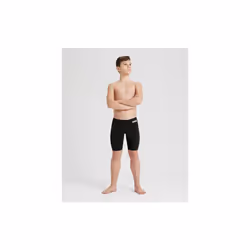Arena Team Boy Swim Jammer Solid One Piece Durable Swimming Costume - Black - 26