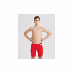 Arena Team Boy Swim Jammer Solid Athletic One Piece Comfortable Swimwear - Red - 26