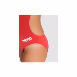 Arena Girls Team Swimsuit Solid Challenge Athletic Sports style one-piece Red - 30