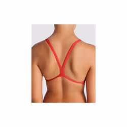 Arena Girls Team Swimsuit Solid Challenge Athletic Sports style one-piece Red - 30 - Additional view 4