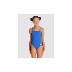 Arena Girls Team Swimsuit Challenge Solid UV Protection Junior Swimwear Royal - 28