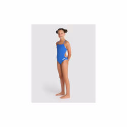 Arena Girls Team Swimsuit Challenge Solid UV Protection Junior Swimwear Royal - 28