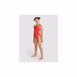 Arena Girls Team Swimsuit Solid Challenge Athletic Sports style one-piece Red - 28
