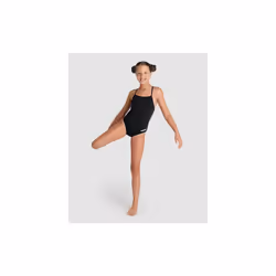 Arena Girls Team Swimsuit Challenge Solid UV Protection Swimwear Black - 26