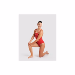 Arena Team Women Swimsuit Swim Pro Racerback Solid Swimming Costume Red - 40
