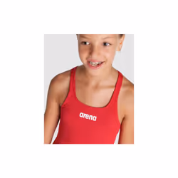 Arena Team Girls Swim Pro One Piece Solid Athletic Quick Dry Sports Swimsuit-Red - 28