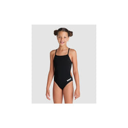 Arena Girls Team Swimsuit Challenge Solid UV Protection Swimwear Black - 22